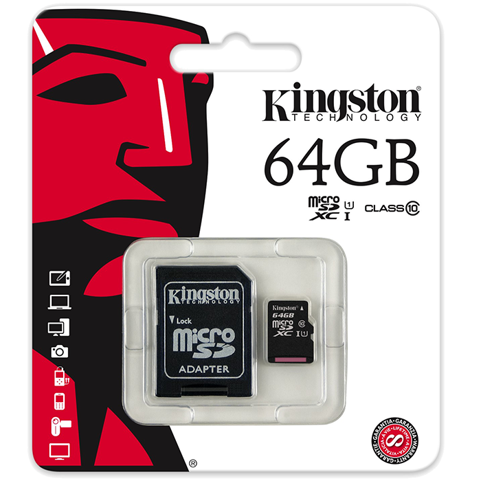 micro sd 64gb kingston clase 10